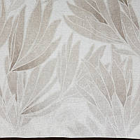 Обои виниловые на флизелине Ugepa A69628D Tiffany метровые листья ветки беж кофейные с серебром на молочном
