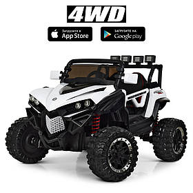 Дитячий електромобіль Джип «Bambi» M3804EBLR-1(повний привід 4WD) Білий