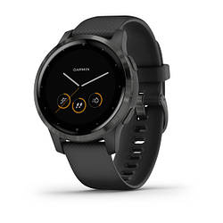 Смарт-годинник Garmin Vivoactive 4S сірий, чорний