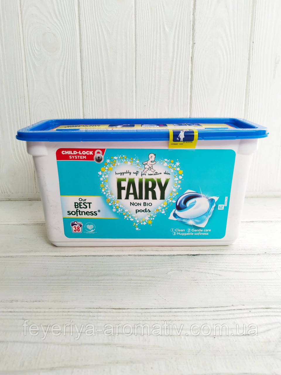 Капсули для прання Fairy non Bio 38шт (Німеччина)