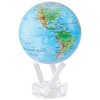 Самовращающийся гиро-глобус "Физическая карта Мира" 15,3 см см на подставке