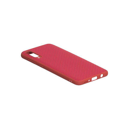 Чохол для Samsung Galaxy A70 Carbon Red протиударний чохол карбоновий на самсунг а70 червоний, фото 3