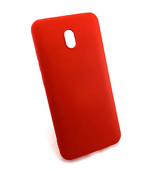 Чохол для Xiaomi Redmi 8A накладка Silicone Case бампер протиударний червоний, фото 1
