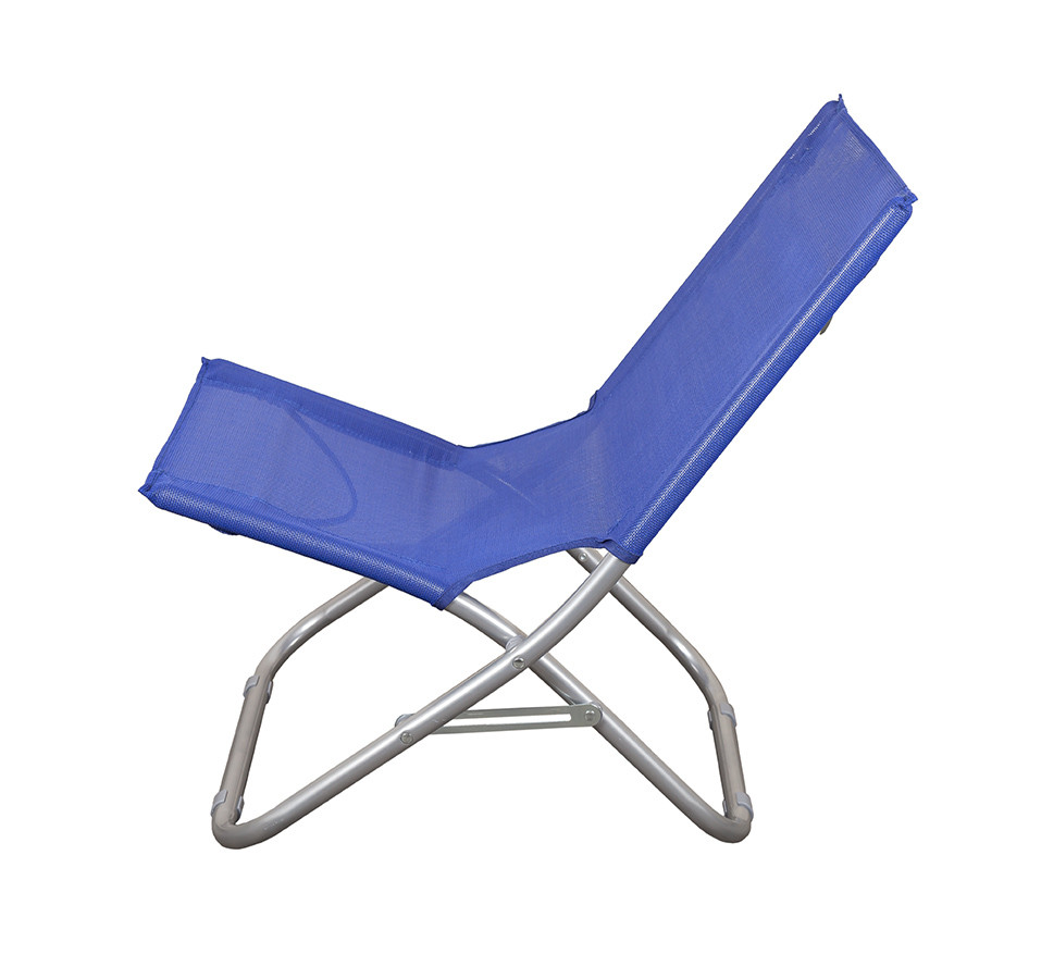 Пляжный складной стул для приятного отдыха на море цвет синий ...