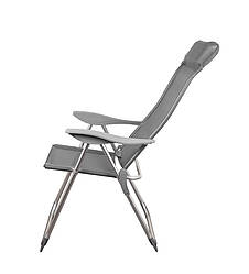 Складной шезлонг крісло для відпочинку пікніка на море колір сірий GP20022010 GRAY