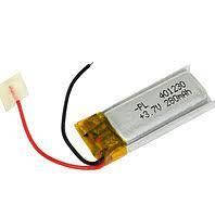 Акумулятор літієво-полімерний 401230, Li-polymer, 3,7V 280 mAh (4,0*12*30 мм)