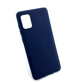 Чохол для Samsung A31, A315 накладка протиударний бампер силіконовий Soft Touch синій