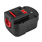 Акумулятор для шуруповерту Black&Decker A12 A12E A12EX A12-XJ FS120B (HPB12) 2.0Ah 12 Вольт 12V, фото 4