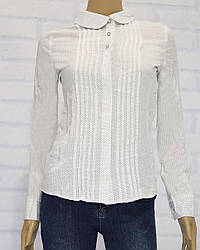 Блузка шкільна з довгим рукавом для дівчинки, DaNa-Kids