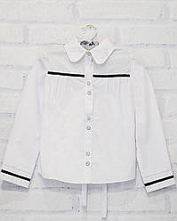 Блузка шкільна з довгим рукавом для дівчинки, DaNaKids