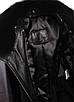 Шкіряна куртка з хутром песця VK коротка зимова чорна (Арт. MAR202), фото 6