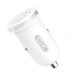 Автомобільний зарядний пристрій на 2USB (автозарядка) XO CC-18 |2USB, 2.1 A| Білий