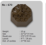No 680 полікарбонатна форма для шоколадних цукерок Туреччина Implast, фото 2