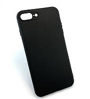 Чехол для iPhone 7 Plus, 8 Plus накладка бампер противоударный силиконовый Soft Touch черный
