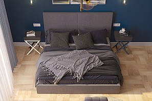 М'яка сучасне ліжко двоспальне "Лайт" від Шик-Галичина (різні розміри)