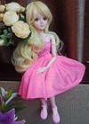 Плаття для шарнірної ляльки BJD 60 см, 1/3, рожеве, фото 2