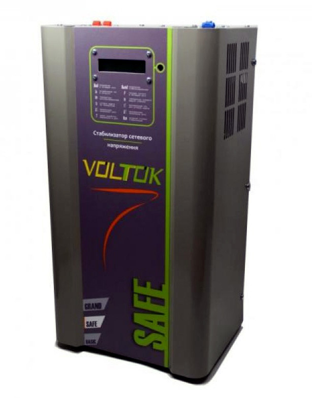 Стабілізатор напруги 9000 кВт Voltok Safe SRK12-9000 - для будинку, дачі, квартири