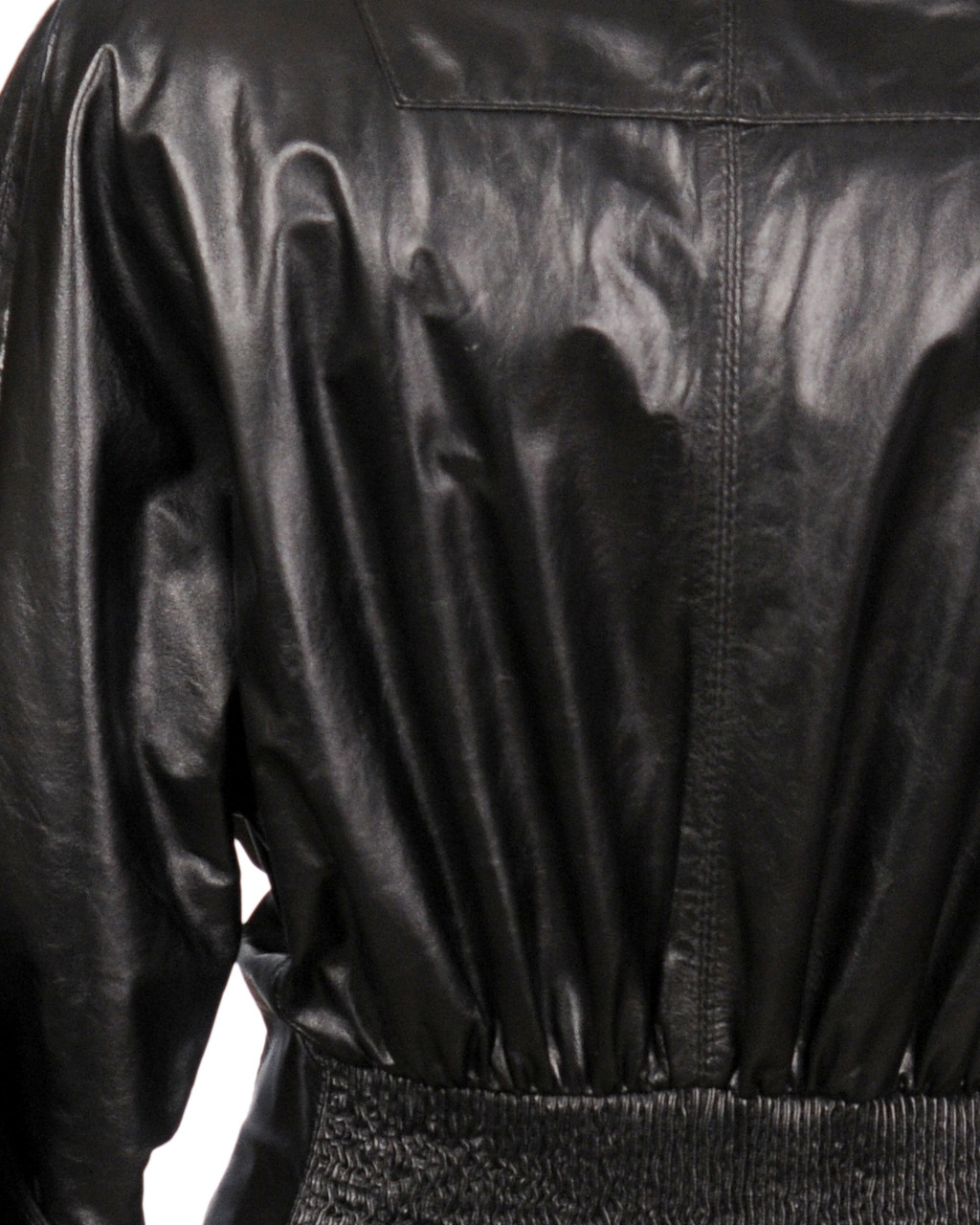 Кожаный тренч женский VK с коротким рукавом (Арт. PR501) 48 размера - фото 6 - id-p17104266