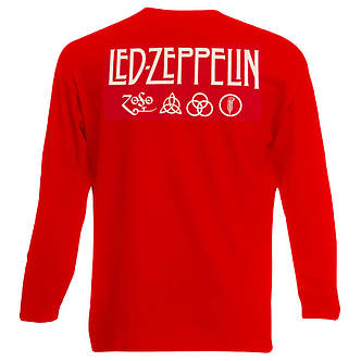 Футболка довгий рукав LED ZEPPELIN Mothership червона, фото 4