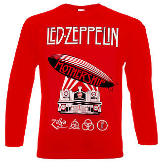 Футболка довгий рукав LED ZEPPELIN Mothership червона, фото 3