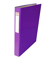 Папка з кільцями, 4 кільця, А4, 40 мм, PP-покриття, Фіолетовий