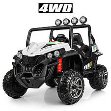 Електромобіль джип баггі двомісний Bambi M 3454(2)EBLR-1 (MP3, USB, мотори 4x45W, акум.2x12V7AH), фото 3