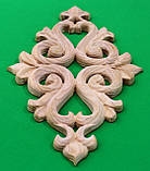 Різьблений дерев'яний декор для меблів/Декор центральний/ Код ДЦ12, фото 3