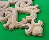 Різьблений дерев'яний декор для меблів/Декор центральний/ Код ДЦ12, фото 7