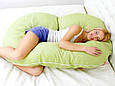 G-образна подушка-обіймашка для вагітних і годування "Рогалик", фото 3