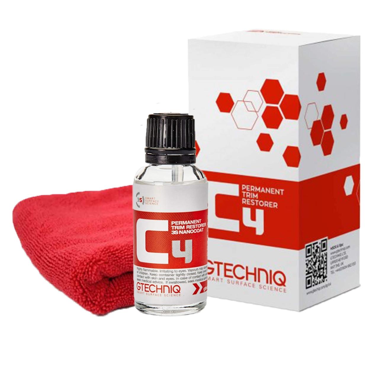 C4 Permanent Trim Restorer - защитное покрытие для наружнего пластика 15 мл