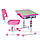 Комплект парта та стілець-трансформери FunDesk Piccolino Pink, фото 3