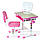 Комплект парта та стілець-трансформери FunDesk Piccolino Pink, фото 6