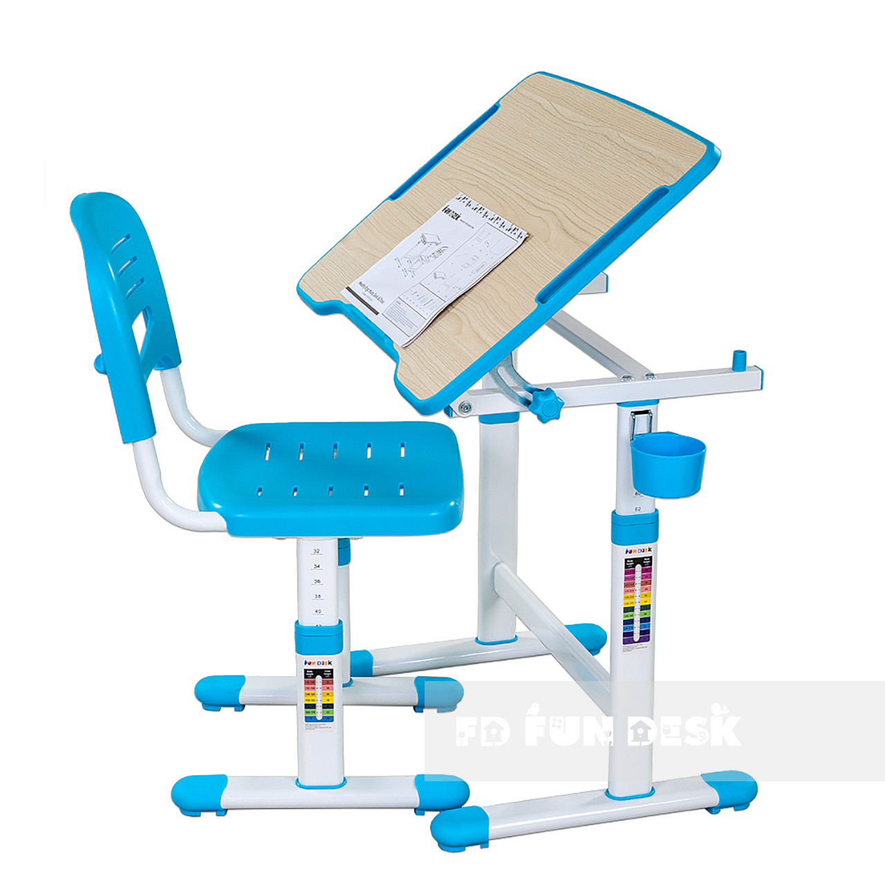 Зростаюча парта для хлопчика/дівчинки FunDesk Piccolino II Blue