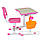 Парта, що росте, для дівчинки FunDesk Piccolino II Pink, фото 8