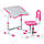 Комплект парта і стілець-трансформери FunDesk Sole II Pink, фото 2