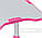 Комплект парта і стілець-трансформери FunDesk Sole II Pink, фото 7