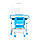Ергономічний комплект Cubby парта та стілець-трансформери Vanda Blue, фото 7