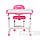 Комплект парта + стілець трансформери Omino Pink FunDesk, фото 4