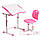 Комплект парта + стілець трансформери Omino Pink FunDesk, фото 5