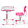 Комплект парта + стілець трансформери Omino Pink FunDesk, фото 6