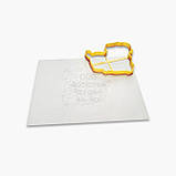 3D-форми для пряників — Вирубка + трафарет "Дівчина з підручниками No1", фото 2