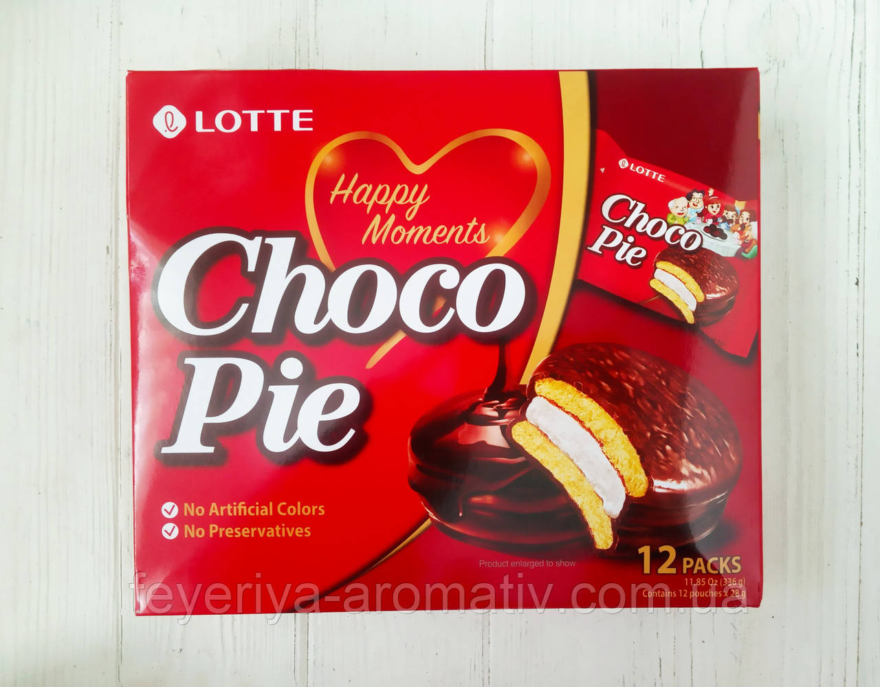 Печиво в шоколадній глазурі Choco pie 336г Lotte (Корея)