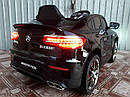 Дитячий електромобіль Джип Mercedes-Benz GLC 63S Coupe, Шкіряне сидіння, чорний, фото 4