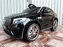 Дитячий електромобіль Джип Mercedes-Benz GLC 63S Coupe, Шкіряне сидіння, чорний, фото 3