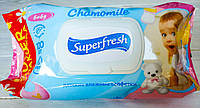 Детские влажные салфетки с клапаном Superfresh 120 шт