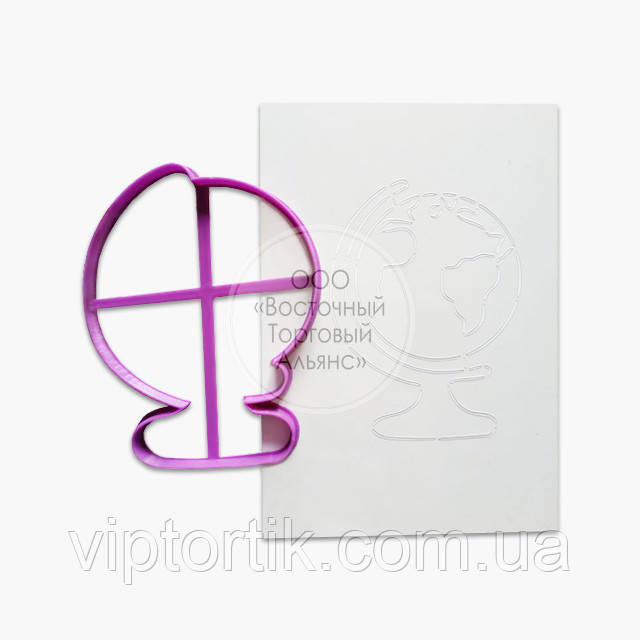 3D-форми для пряників — Вирубка "Глобус No2"