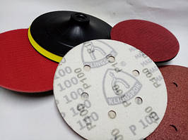 Круги шліфувальні d125 мм з отвором КЛИНСПОР на липучці