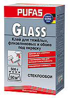 Клей Pufas Euro 3000 Glass для стеклообоев, тяжёлых и флизелиновых обоев 500г