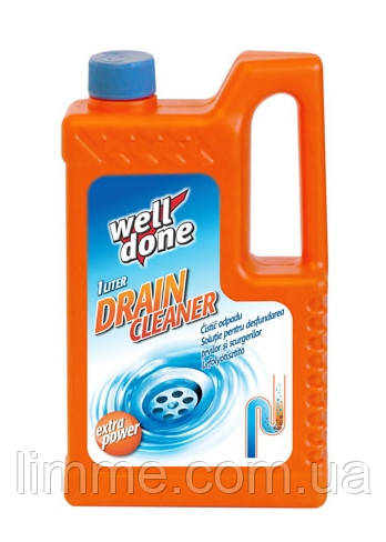 Концентрований гель для чищення каналізаційних труб Well Done Drain cleaner 1000 мл