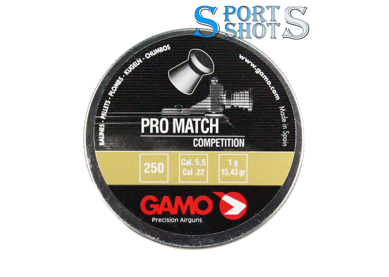 Кулі Gamo Pro Match 5.5мм, 1.0г, 250шт